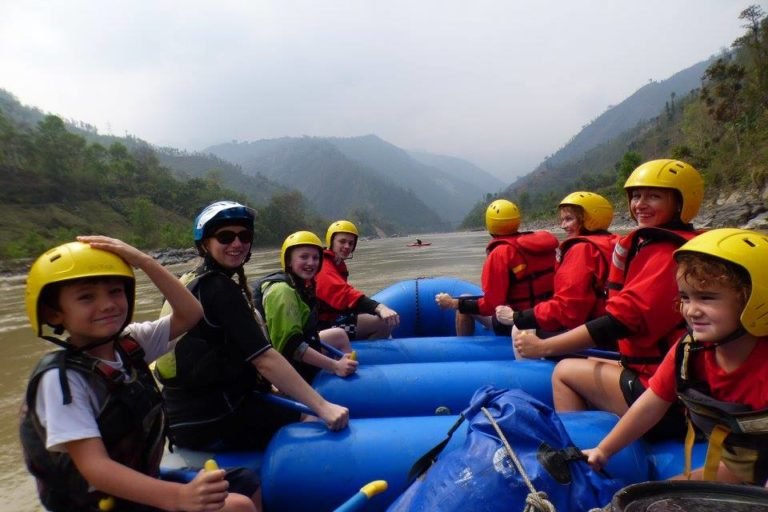 family rafting nepal